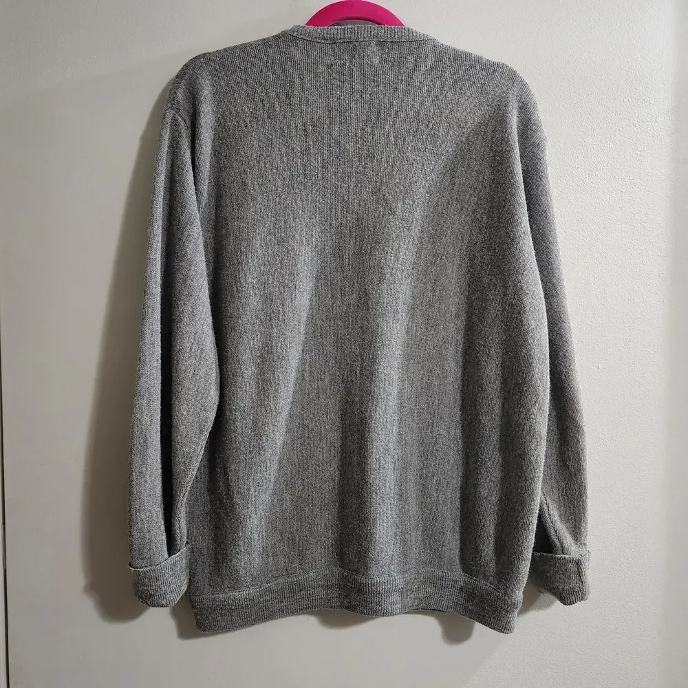VTG‎ JC Penney the Fox Sweater 70's 80's Gray - XL